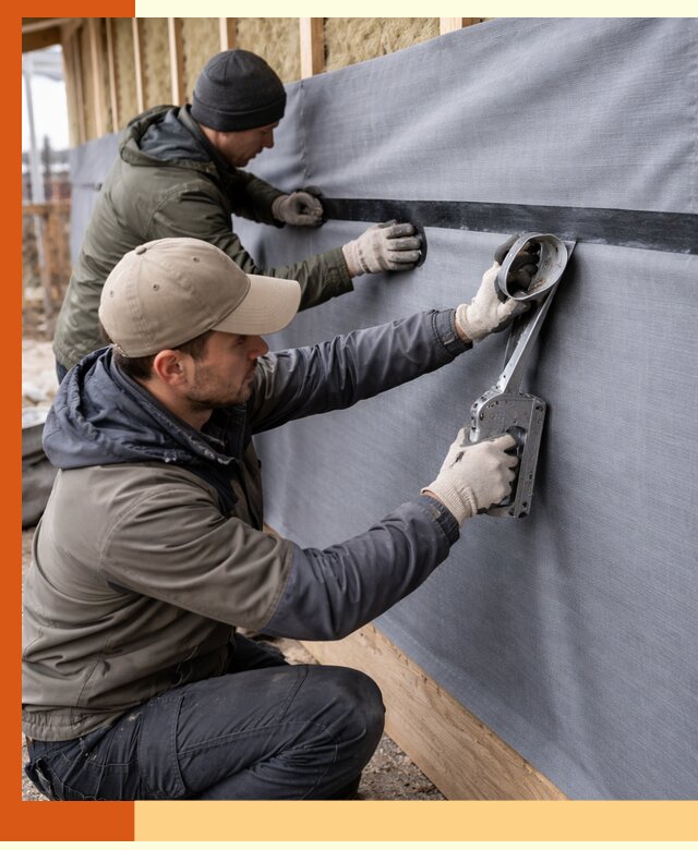 Монтаж ветроизоляции зданий и конструкций в Клинцах