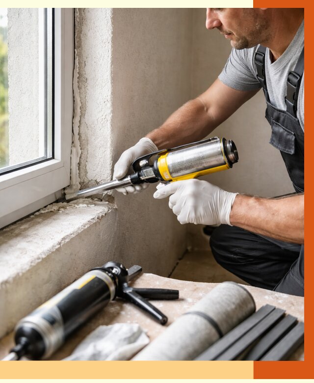 Герметизация стыков и примыканий в Клинцах от 1248 руб. под ключ | ТепломастерКлы